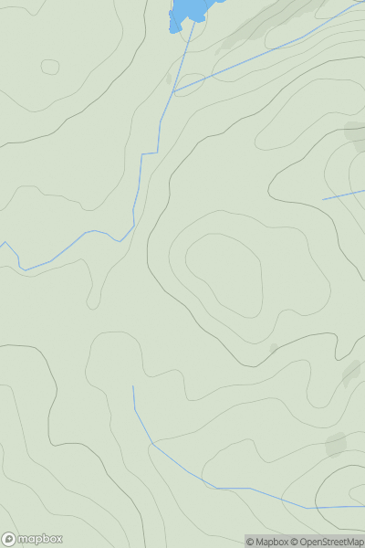 Thumbnail image for Cnoc nan Cabar [Knapdale and Kintyre] showing contour plot for surrounding peak